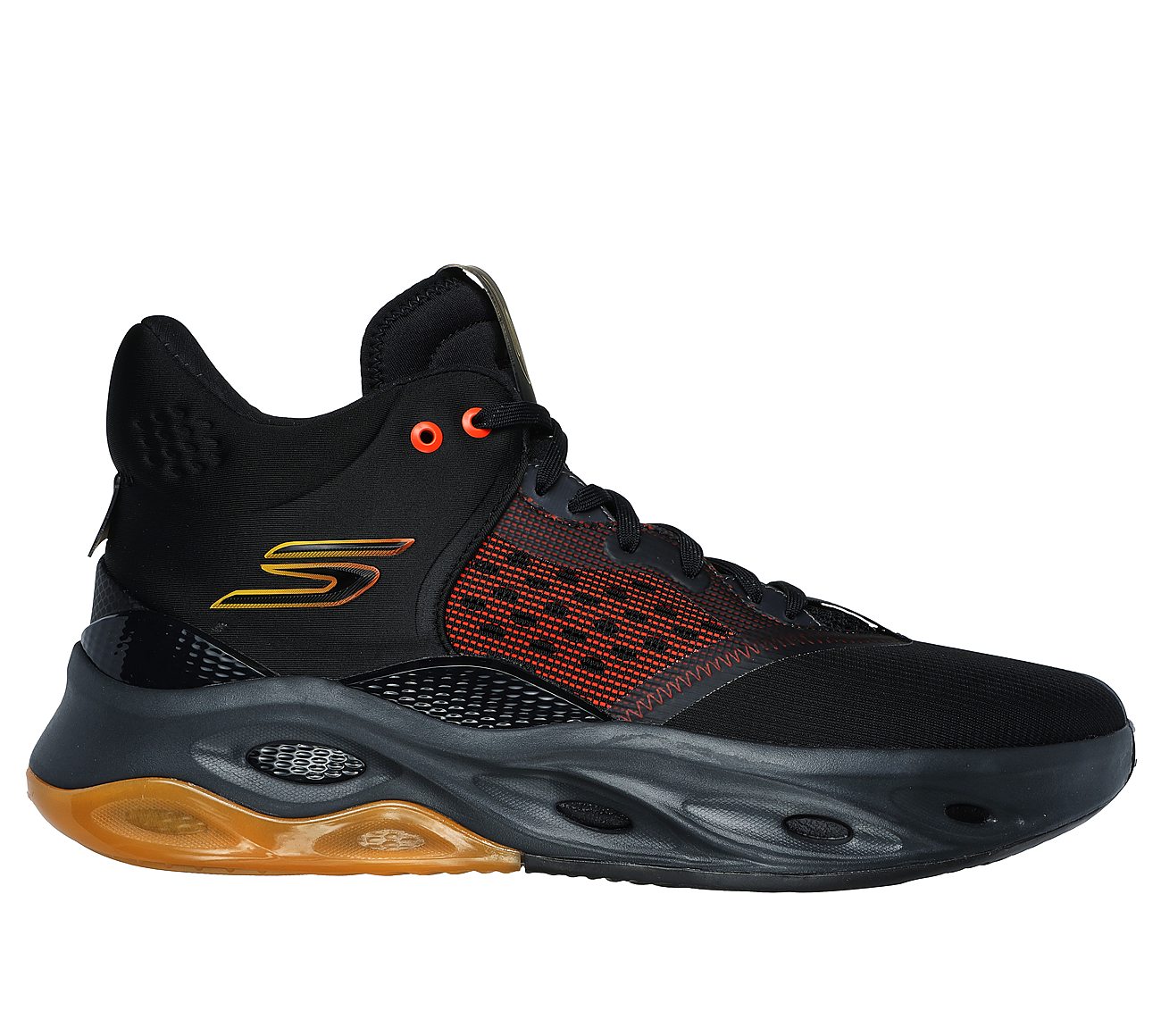 Skechers SKX Float - Basketball (Black/Orange)