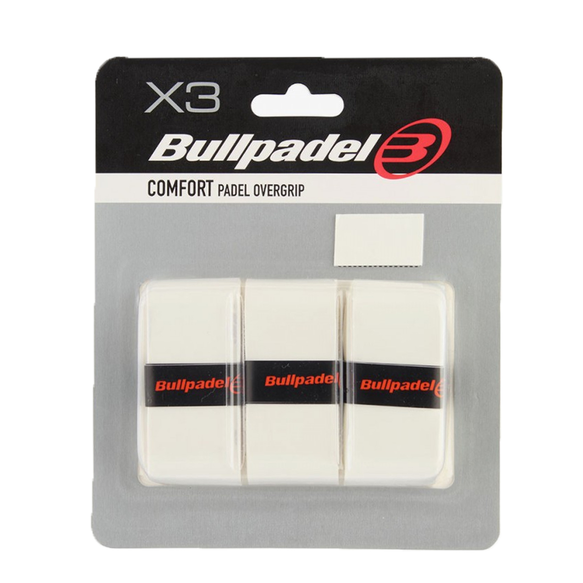 Bullpadel White Overgrip Comfort  - 3 Pack