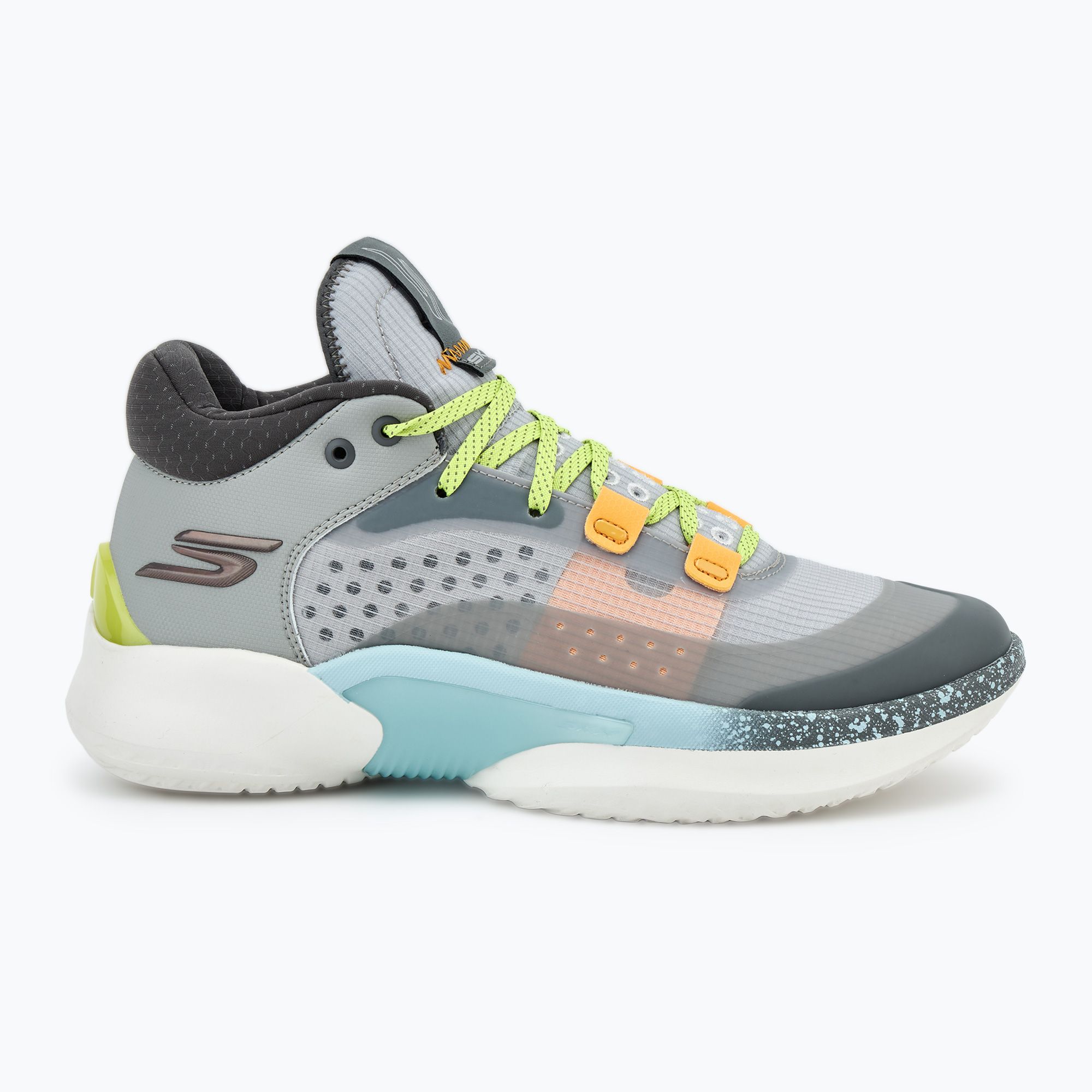 Skechers SKX Resagrip - Basketball (Grey/Yellow)